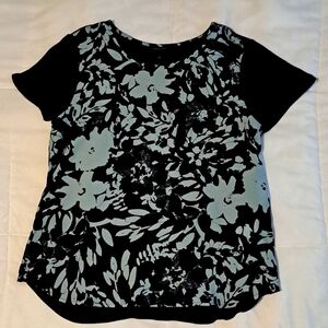 Banana Republic Blue Floral Blouse